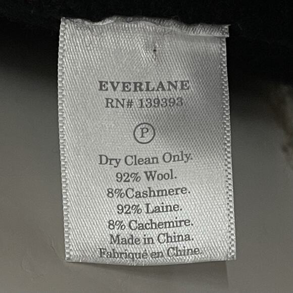 Everlane Black Cashmere & Wool Blend Long Knit Cardigan Sweater, M/L - Picture 6 of 6